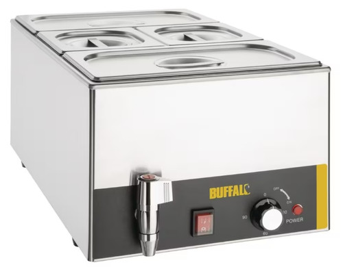 Buffalo bain marie with - buffalo, tap