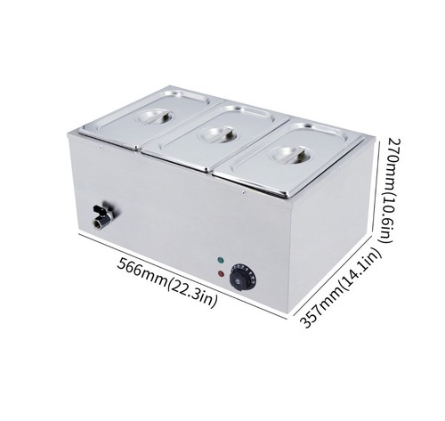 Pan bain marie electric - marie, wet